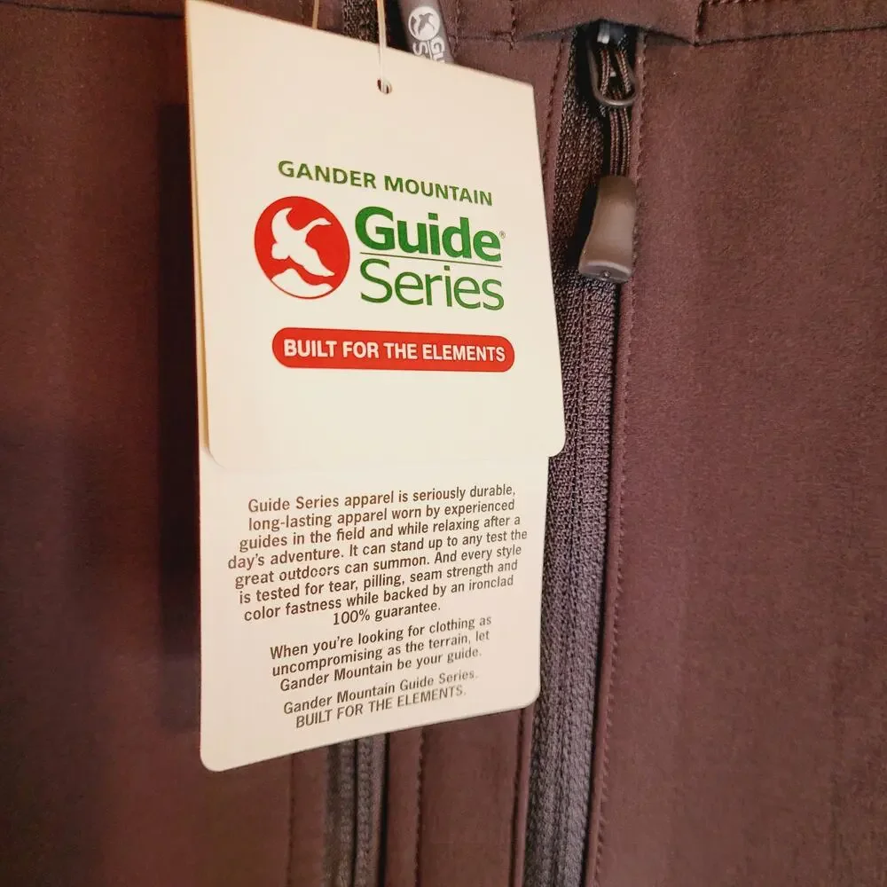 New Gander Mountain black full zip soft shell utility jacket size XL Gorpcore